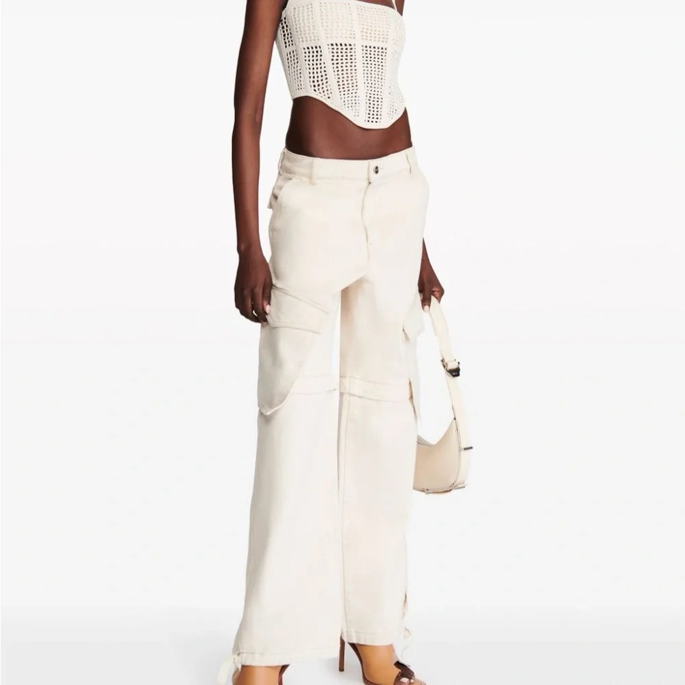 Cream Knit Sleeveless Top - Picture 2 of 3